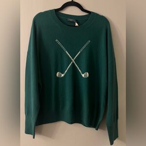 🆕 Vineyard Vines 100% Cashmere Turf Green Sweater